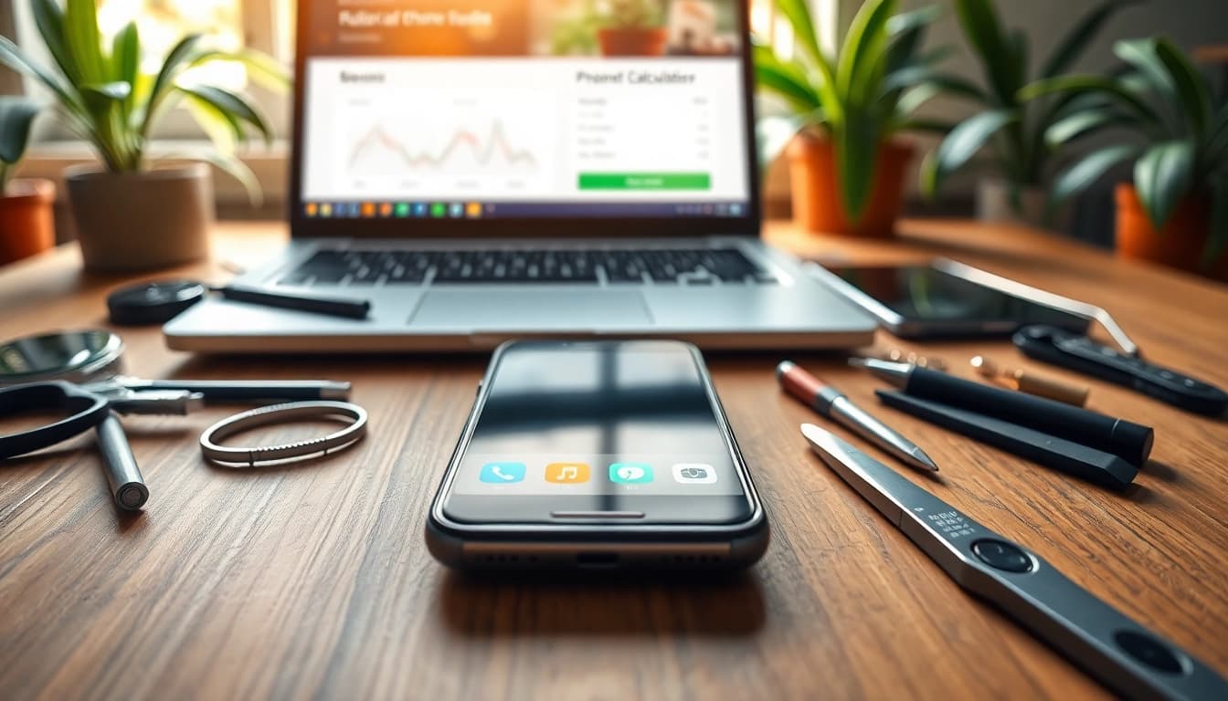 Sell My Old Phone during a professional recycling process on a stylish workbench.