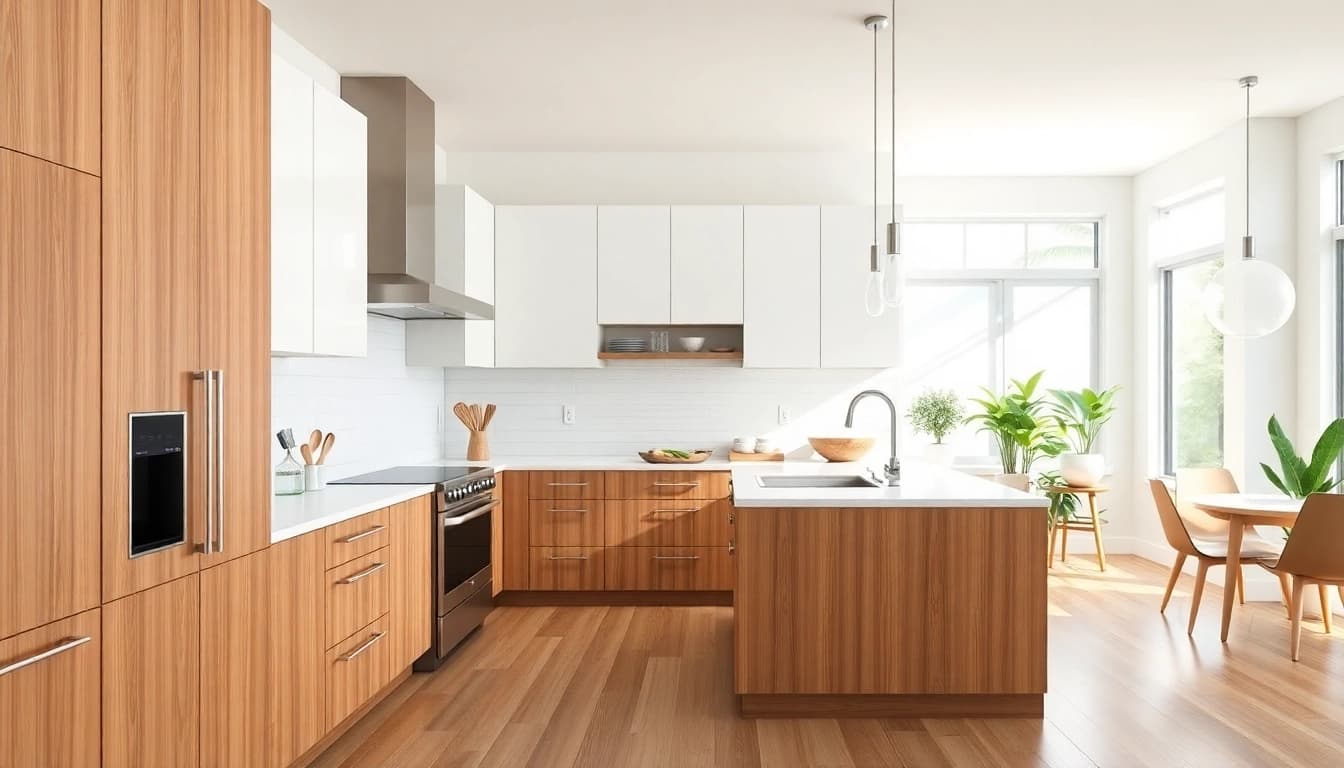 Revamped kitchen cabinets in Clearwater FL highlight modern cabinet refacing.
