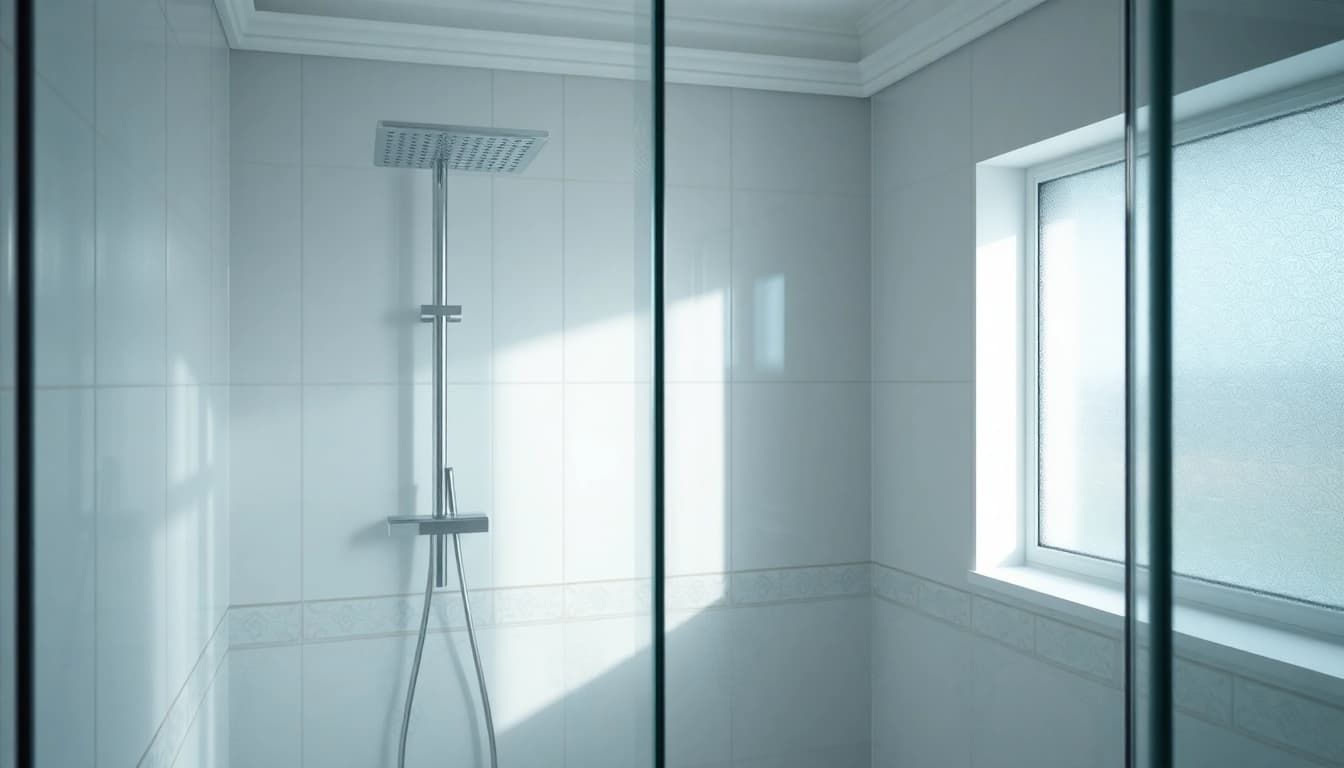 Discover elegant showers in a luxurious bathroom with modern design elements.