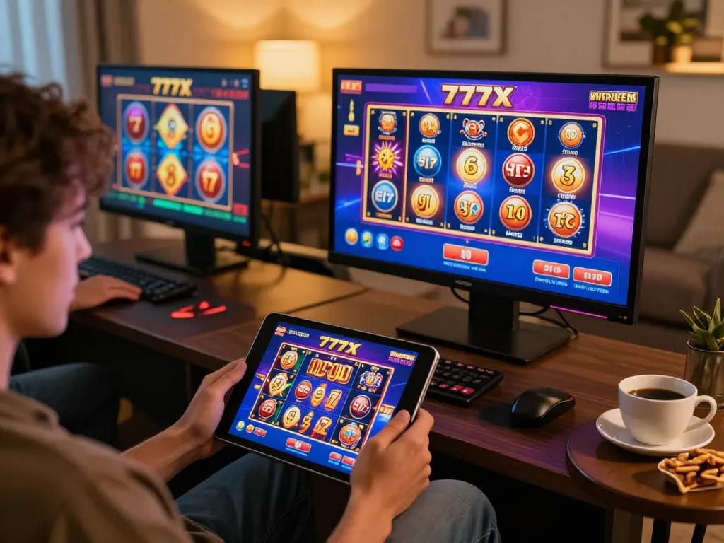 Play exciting games on the 777x platform from the comfort of your home.