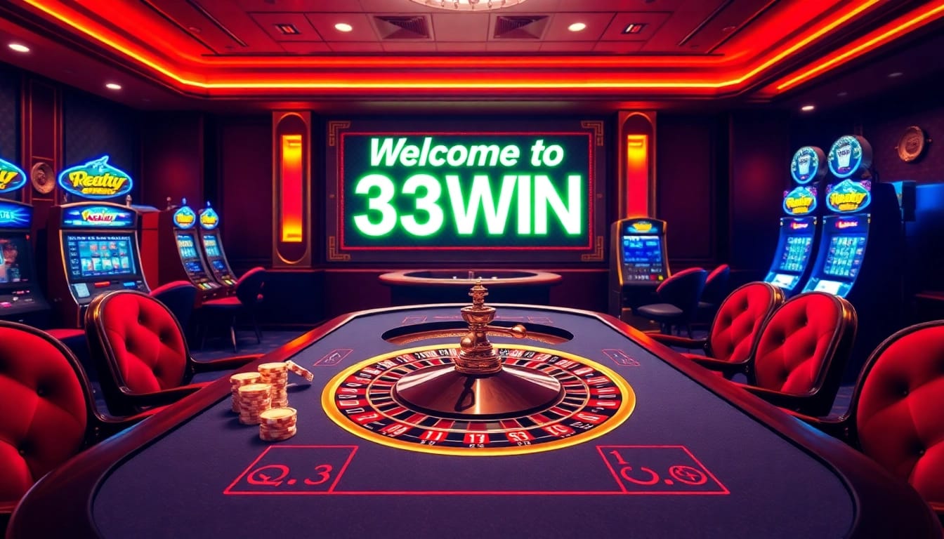 Experience excitement at https://33win4.net/ as you engage with lively casino games featuring roulette and slot machines.