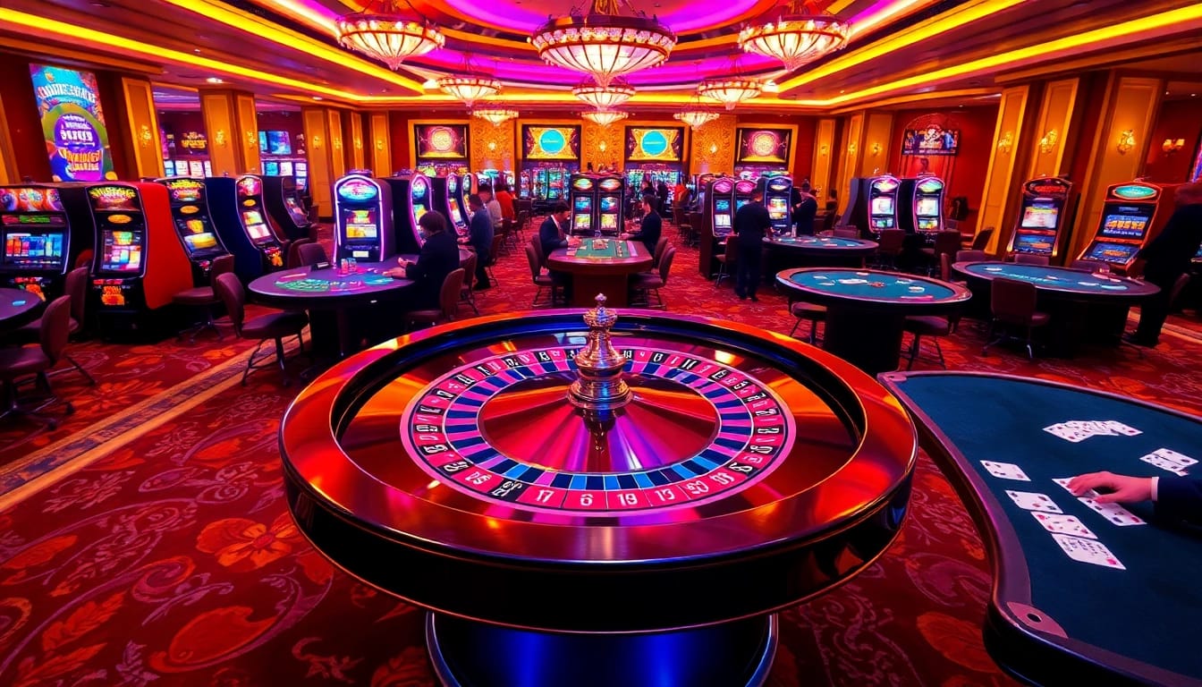 Experience the thrill of winning at bangsawan88 with an exciting casino scene full of vibrant games.