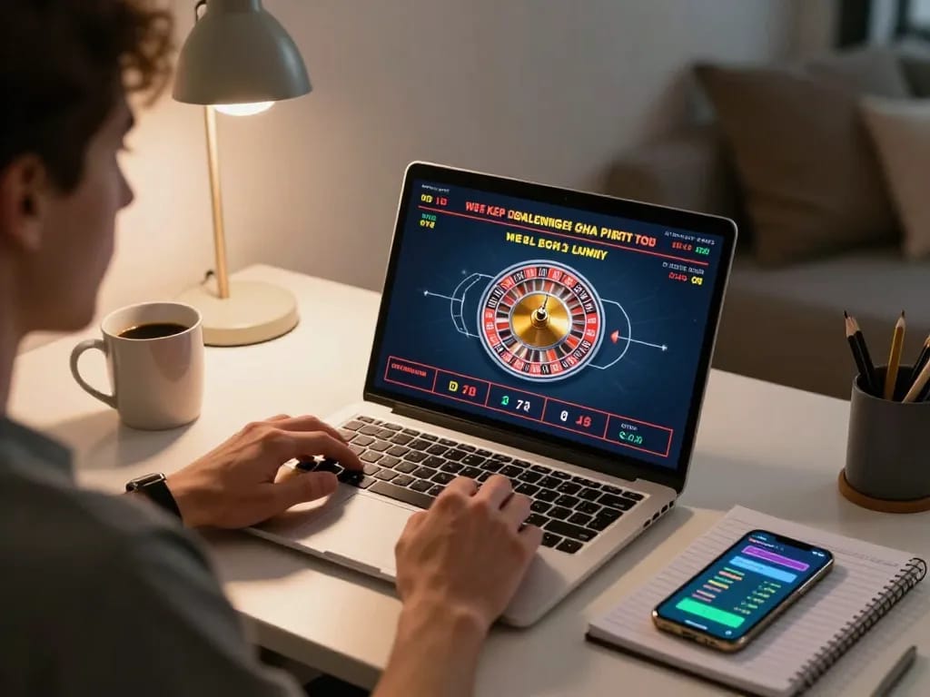 Engaging in live dealer gameplay on sunwingo’s platform showcasing a roulette game