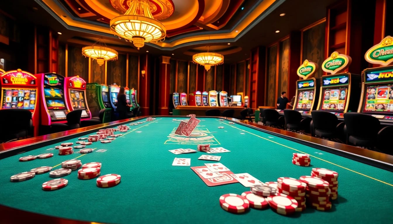 Experience the excitement of lc88 bio with professional casino gameplay featuring vibrant tables and slot machines.