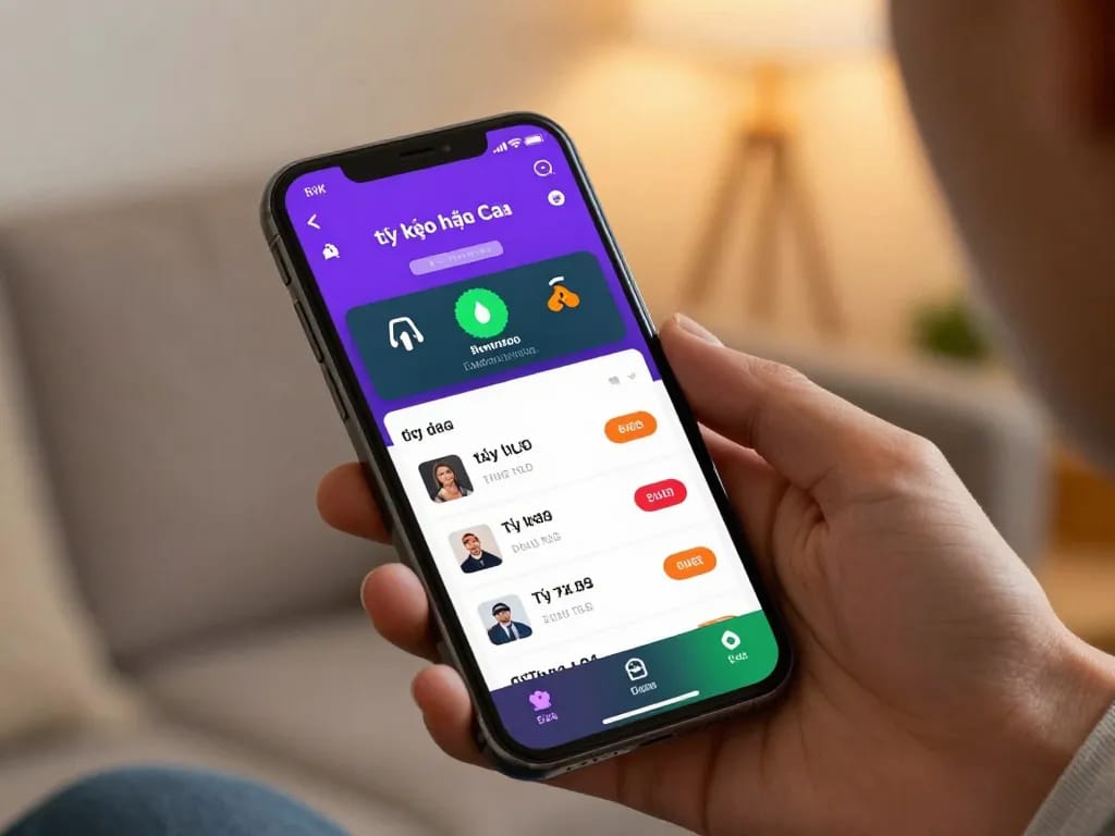 Tỷ lệ kèo nhà cái displayed on smartphone while placing sports bets, showcasing user engagement in online gambling