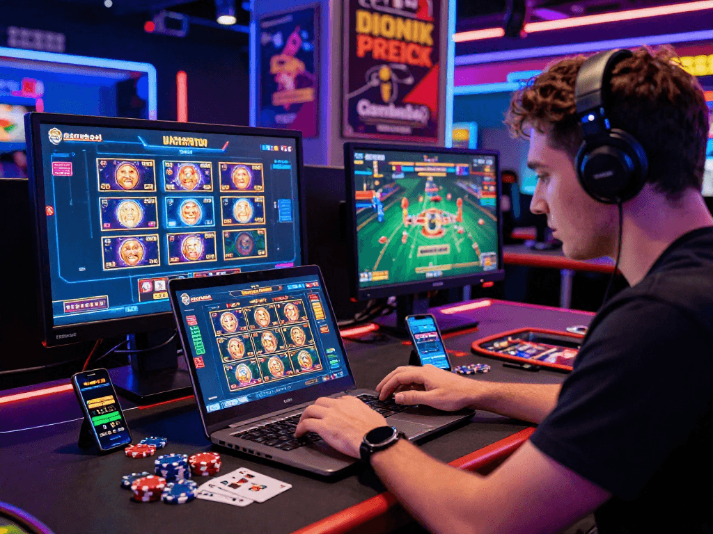 Engaging online casino environment showcasing popular options for UK players at https://neccr.org.uk, featuring vibrant gaming graphics and live dealer action.