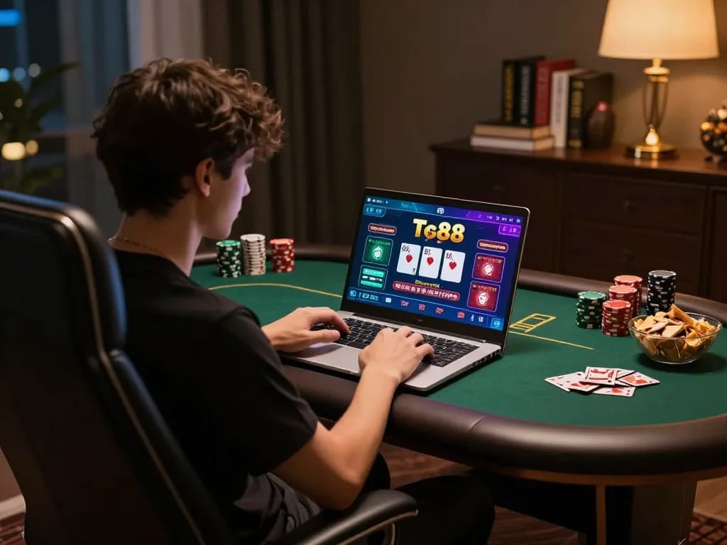 Engaging in online poker at tg88 with a high-resolution display