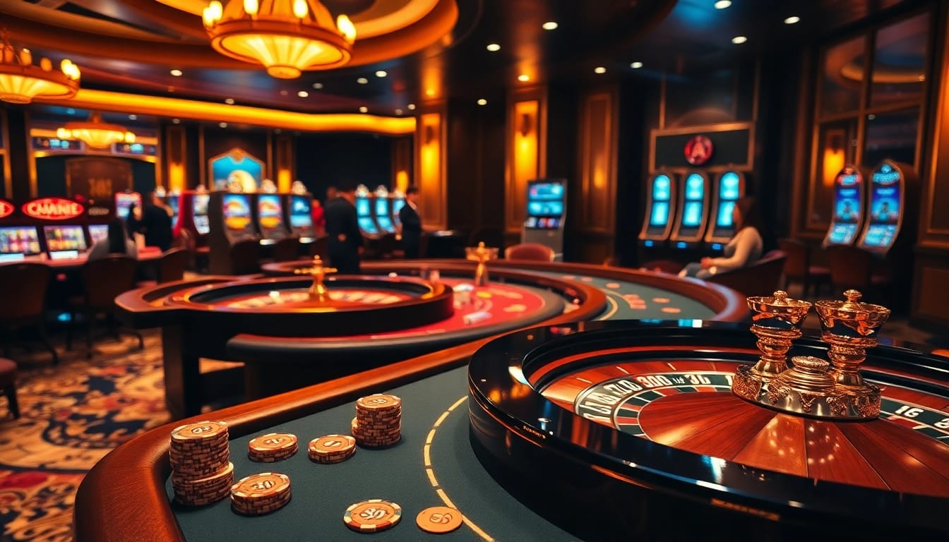 A player engaging in high-stakes action at Alo789 Link, surrounded by luxurious casino elements.