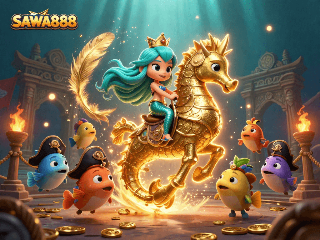 SAWA888 invites players to experience thrilling slot adventures in a vibrant underwater world.