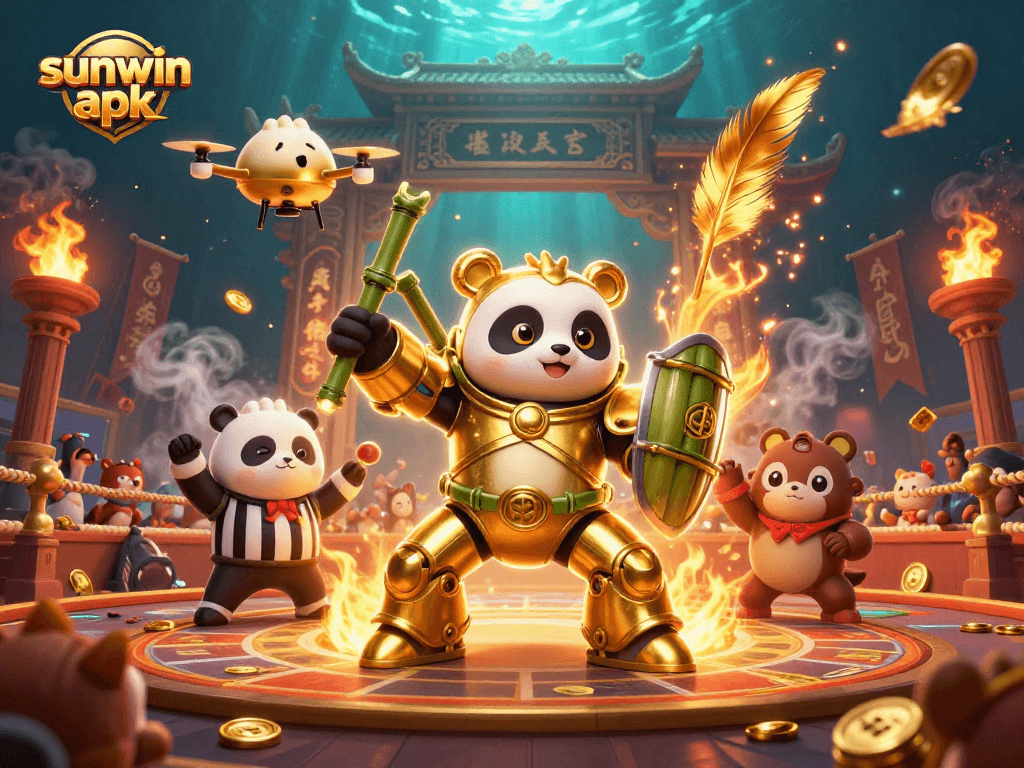 Engage with the thrilling sunwin apk in an ultra-detailed 3D casino scene.