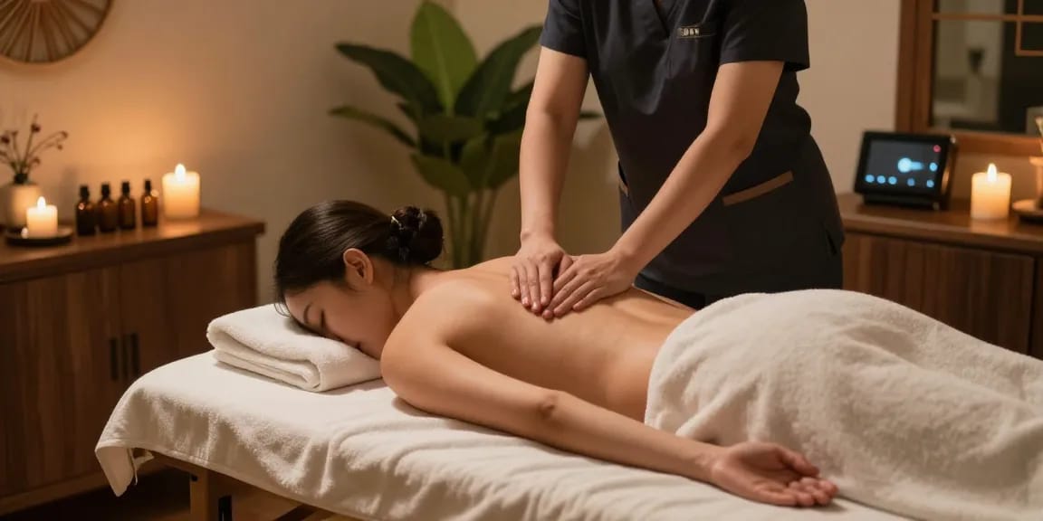 Experience a relaxing 상동출장마사지 in a serene spa environment