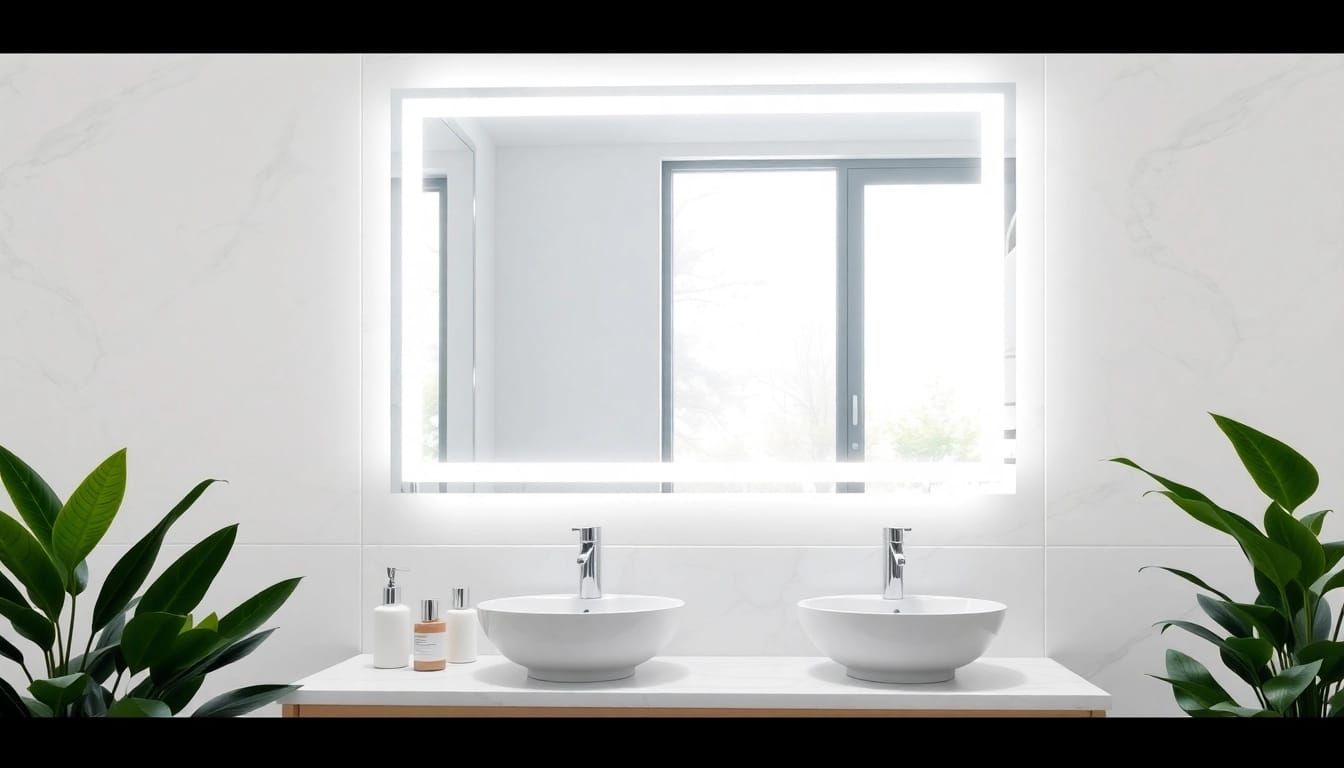 Illuminate your led mirror bathroom with stylish design and modern features.