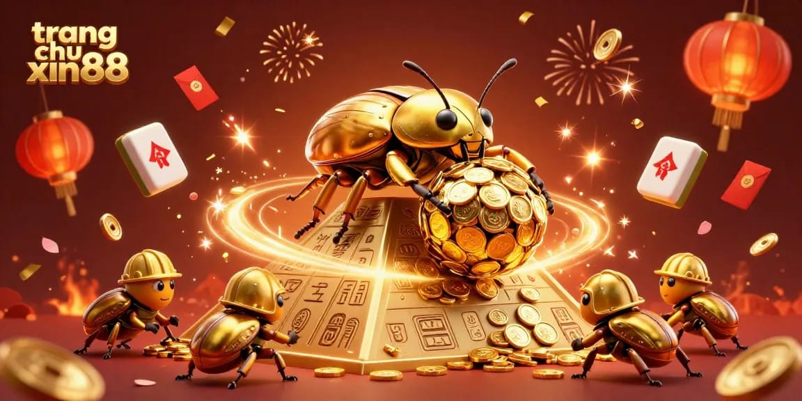Experience excitement and fortune at trang chu xin88, featured in a vibrant casino-themed scene.
