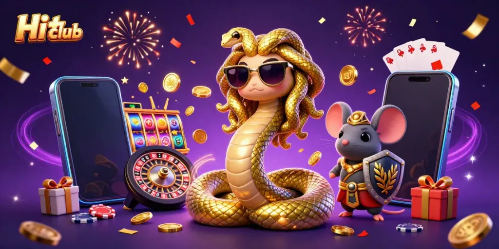 Engage in thrilling casino fun at Hit club with entertaining characters and colorful gaming elements.
