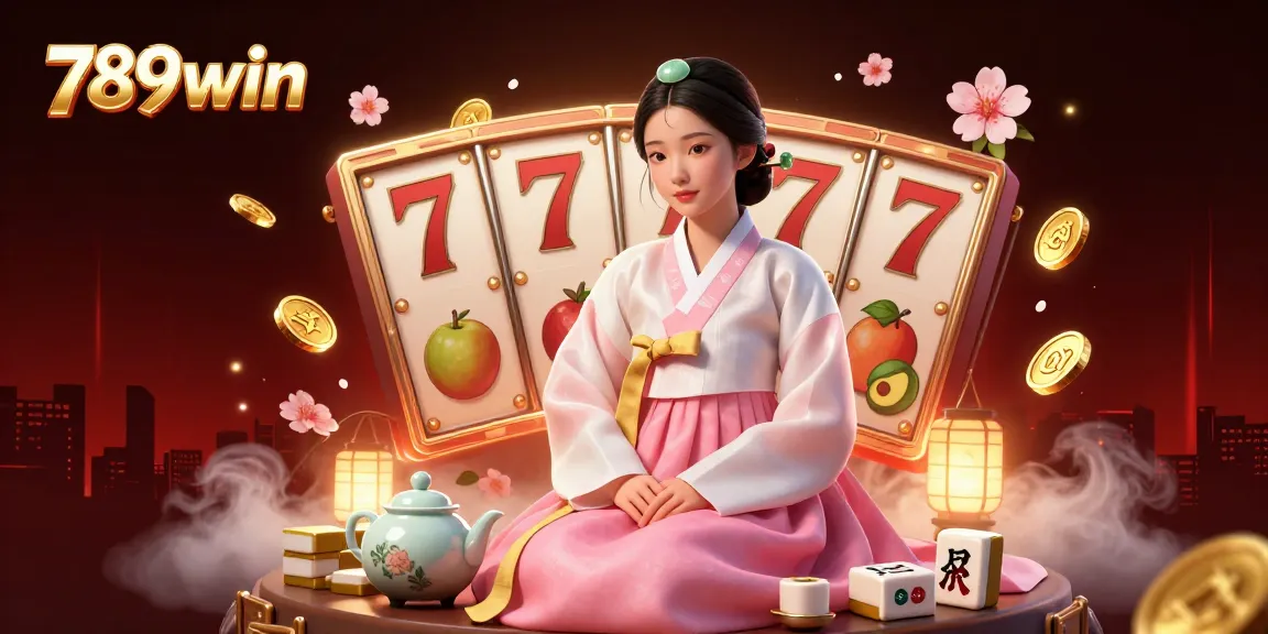 Engage in thrilling 789win slot games amidst a festive casino atmosphere with dynamic imagery.