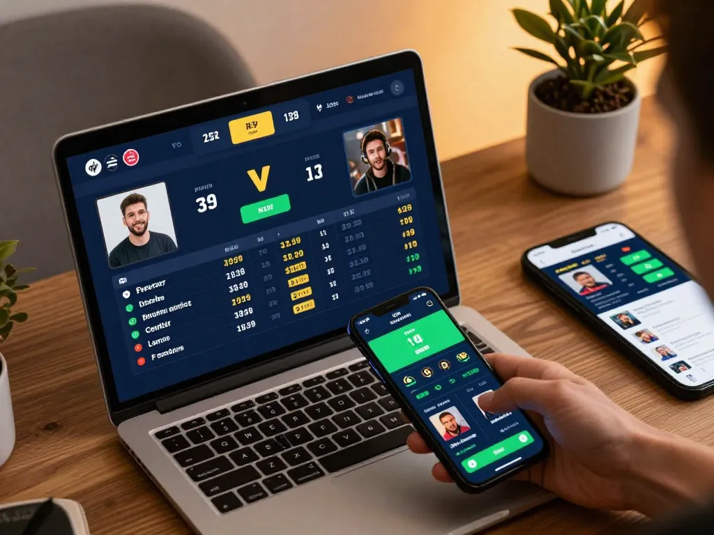 Exciting sports betting moment with tylekeonhacai88 platform showcasing competitive odds and statistics.