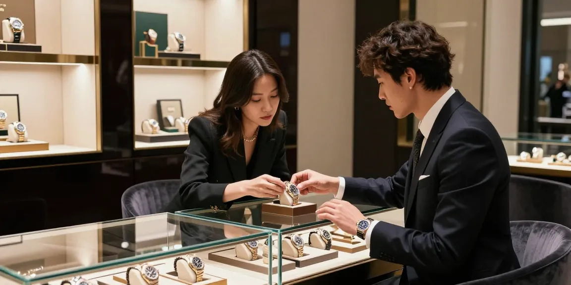 Experience the luxury of a Rolex replica in a stylish boutique showcasing super clone watches.