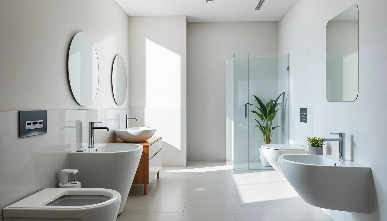 Optimale sanitäre Lösungen von sonni sanitär in einem modernen Badezimmer mit stilvollen Armaturen.