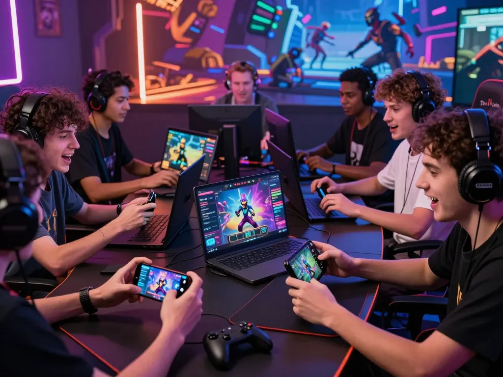 Exciting online gaming experience while tải hitclub on various devices, capturing players' engagement.