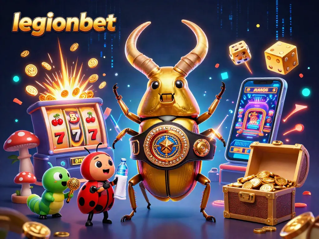 Engage with legionbet's exciting casino experience, featuring dynamic gaming elements and vibrant characters.