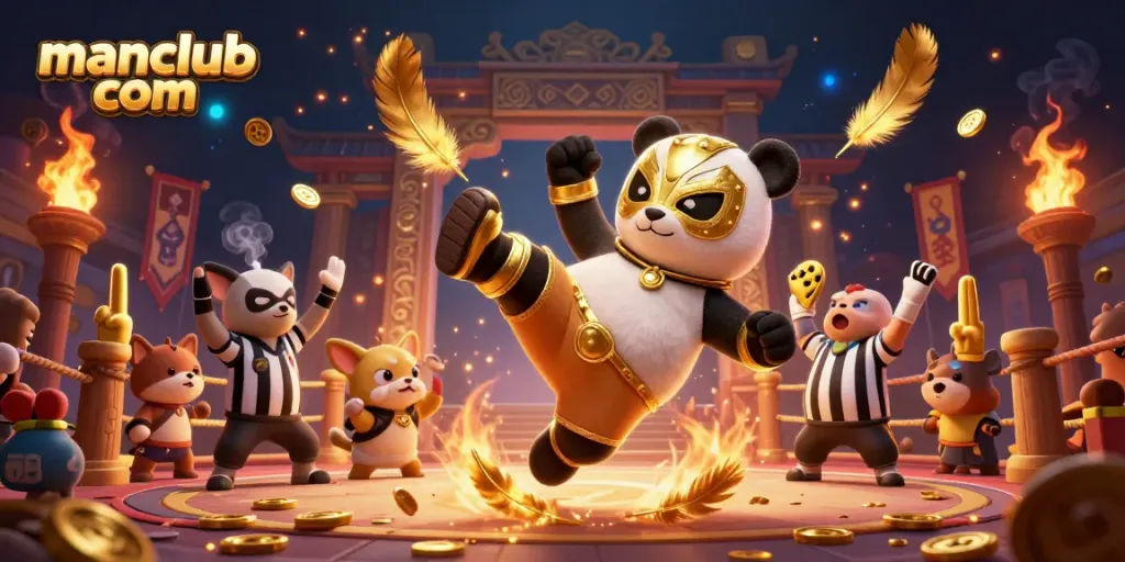 Engage in exciting gameplay at manclub com with dynamic animated casino elements and a vivid crowd.