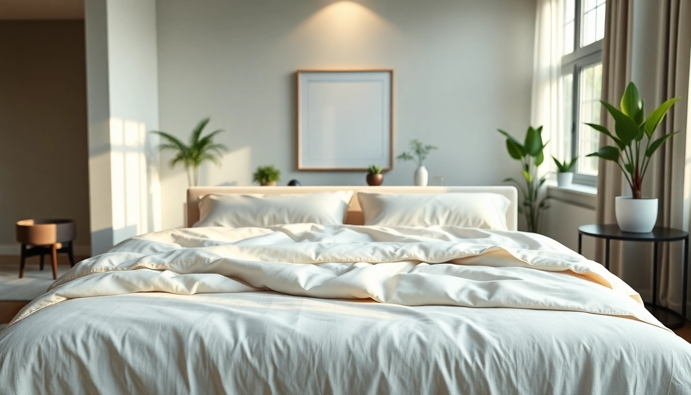 Transform your sleep with a cozy king size bed, featuring elegant linens and a serene bedroom atmosphere.