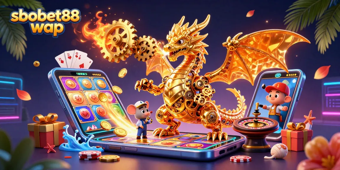 Experience thrilling gameplay with sbobet88 wap by entering a vibrant world of dragons, winnings, and excitement.