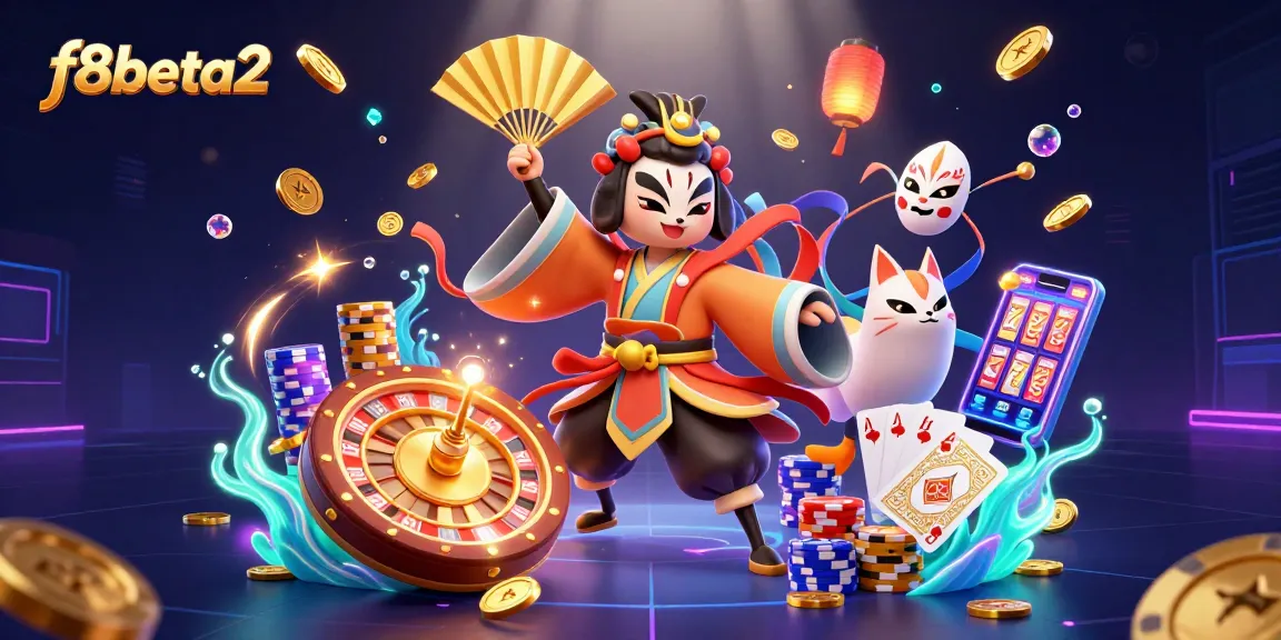 Experience thrilling moments with f8beta2 and captivating casino elements in animated 3D art.