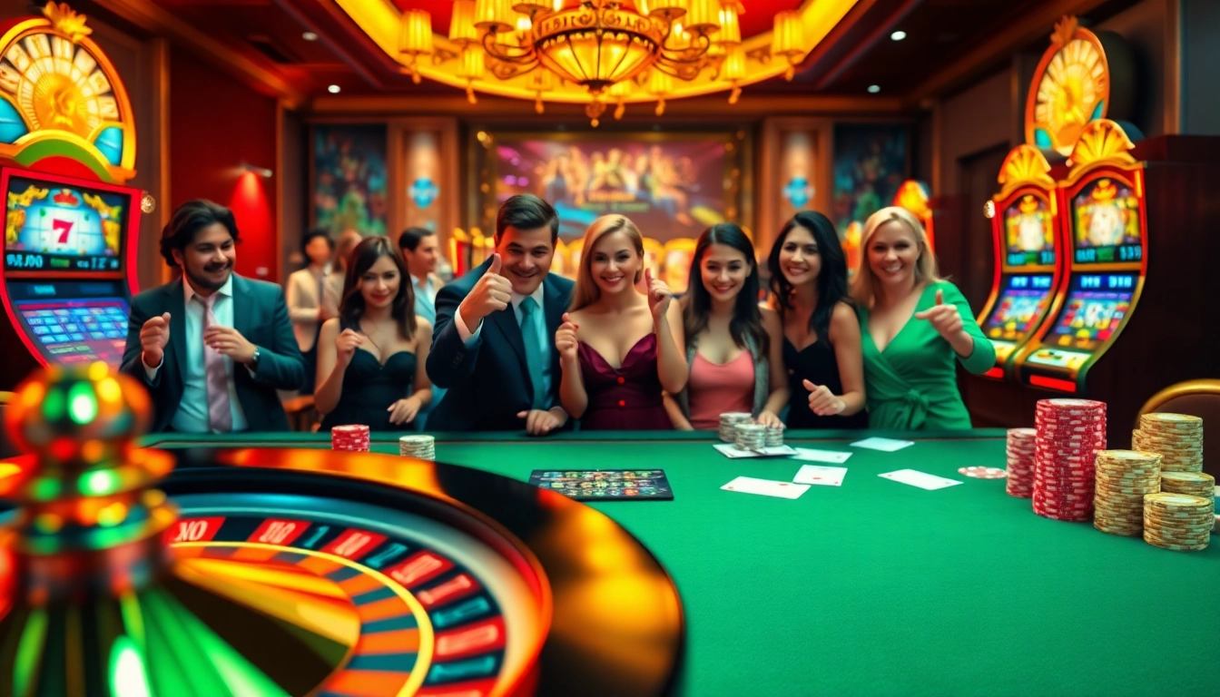 Engage in thrilling gameplay at i9bet's luxurious online casino with vibrant tables and exciting atmosphere.