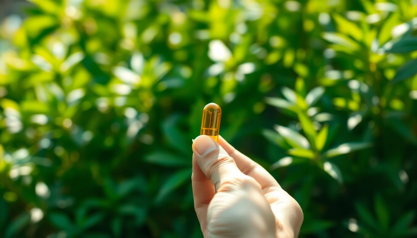 Promote Microdose Edibles Capsules Ireland & UK with a close-up of a vibrant capsule in a serene natural setting.