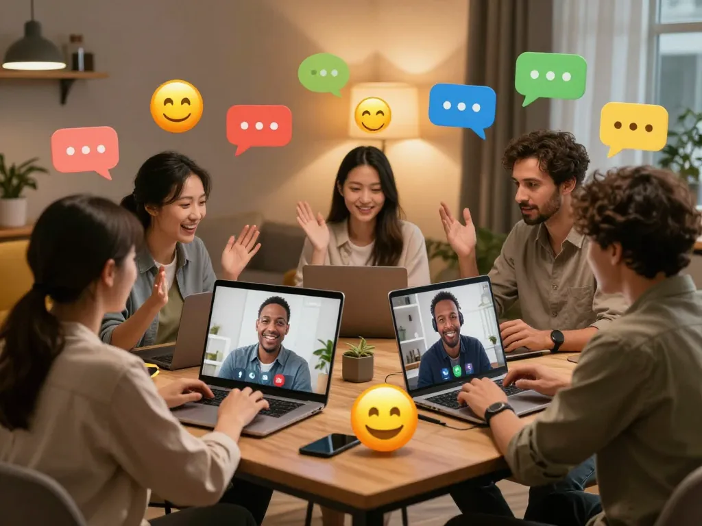 Engaging users in lively sexchat conversations through virtual lounge, showcasing diverse connections