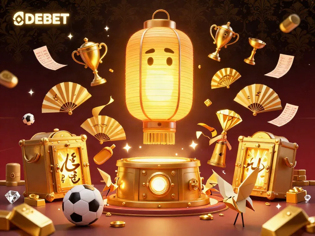 Engage with DEBET's thrilling sports betting experience in a vibrant casino scene.