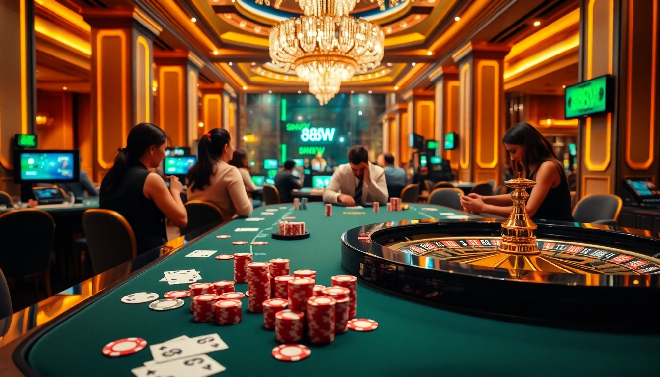 Experience Casino Excitement with 888NEW - Poker Chips and Roulette Wheel in Luxury Setting