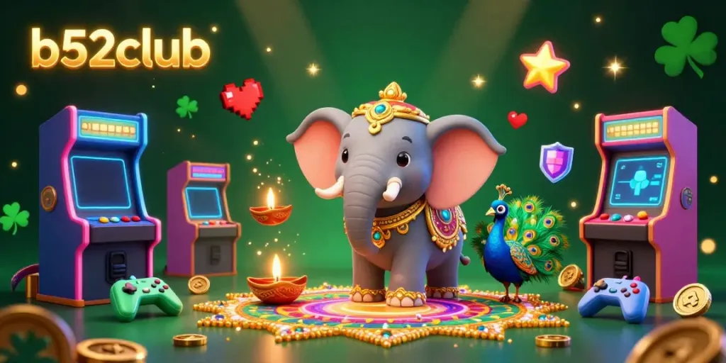 Experience the excitement of b52club with vibrant game elements and a lively casino atmosphere.