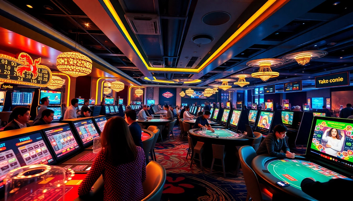 Exciting online casino gaming scene at tk88win.live featuring diverse players.