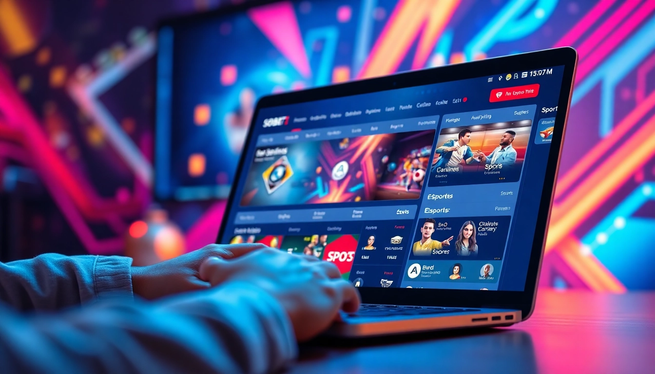 Engaging online gaming experience at sbobet.dance with vibrant interface and betting options
