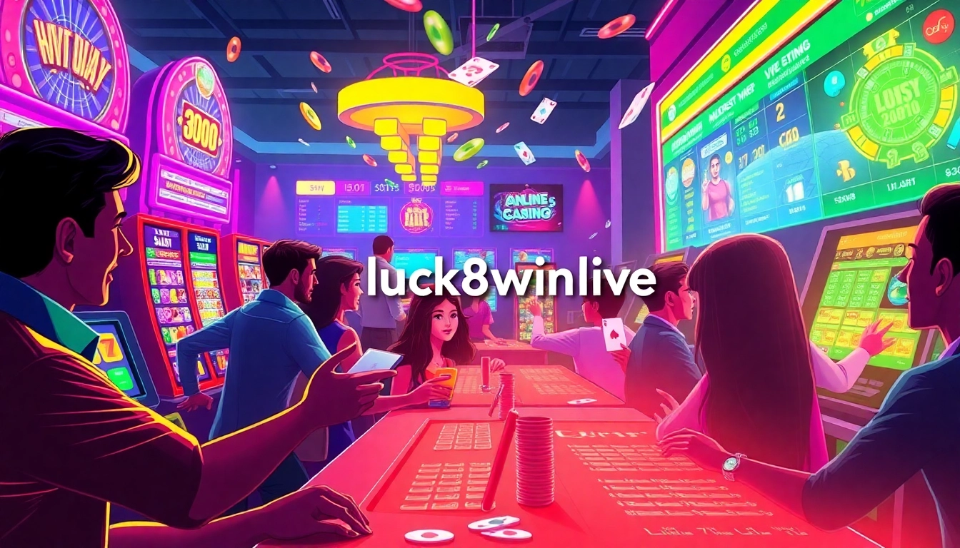 Experience the excitement of online gambling at luck8win.live with diverse players at a digital casino.