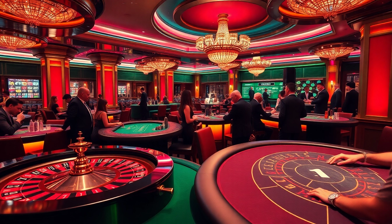 Experience the thrill of winning at Go8.com with vibrant casino tables and professional dealers.