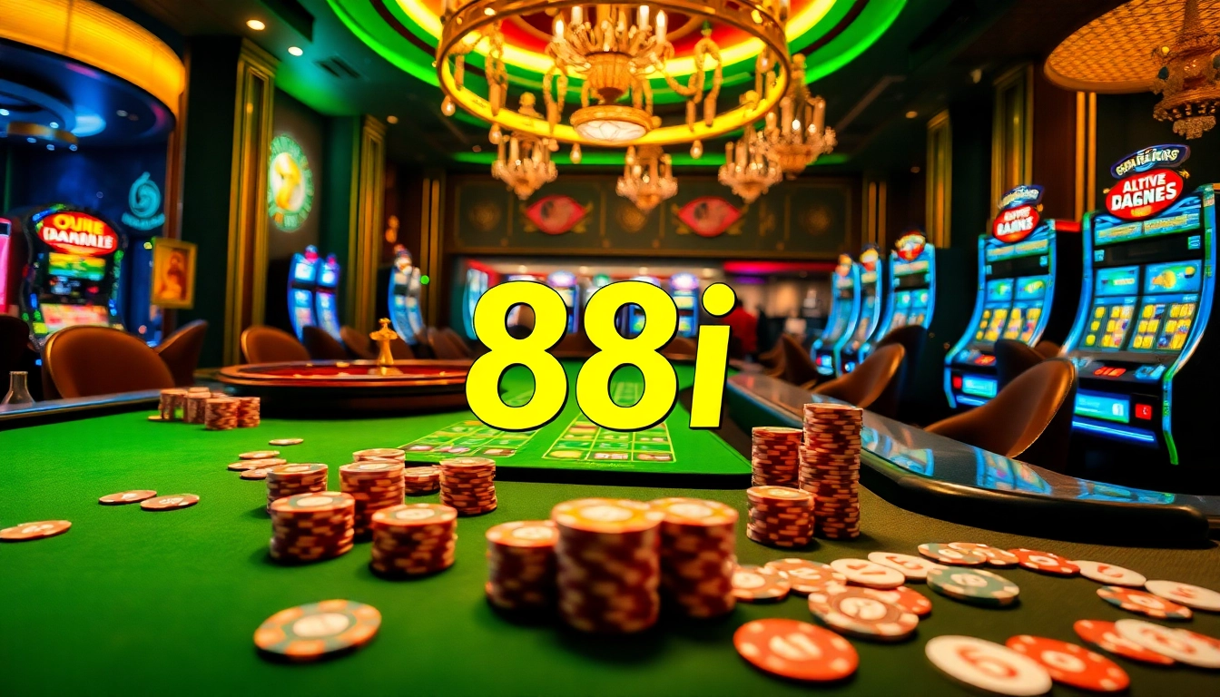 Experience thrilling gameplay with the 88i luxurious casino gaming table setup.