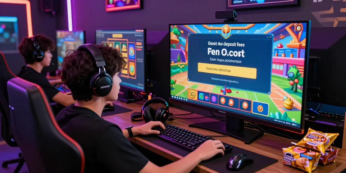 Exciting gaming setup illustrating depo pulsa 10k tanpa potongan with vibrant graphics and zero-cost deposit option.