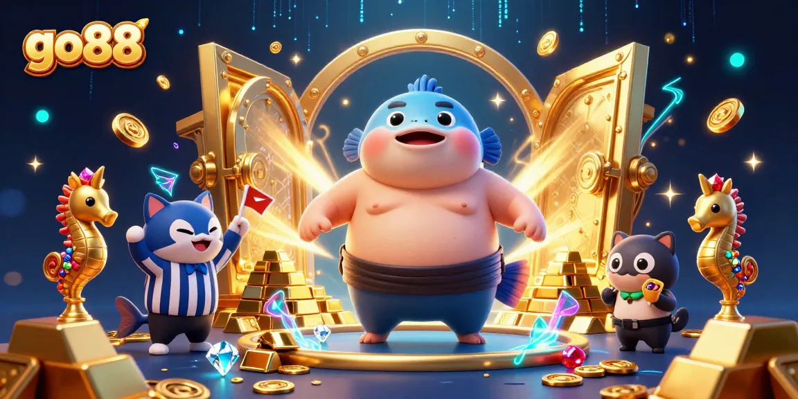 Engage with go88 at the vibrant underwater casino featuring fugu champions and dazzling treasures.