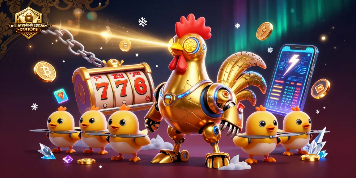 Engage in gaming action at williamshakespeare-sonnets with the dynamic rooster robot and vibrant slot elements.