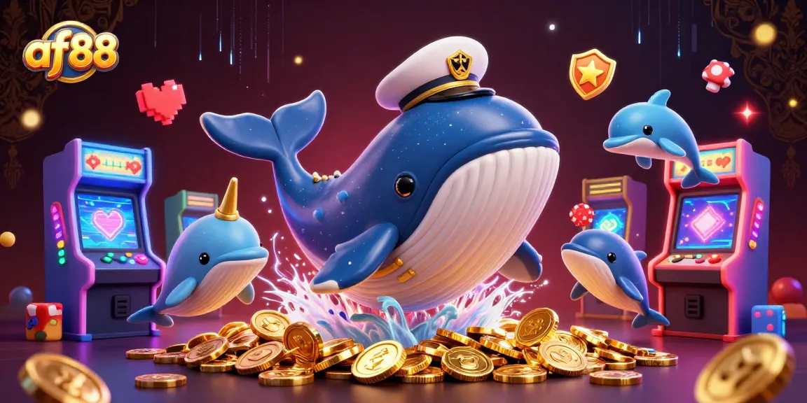 Play the exciting games at AF88, featuring colorful characters in a vibrant casino setting.